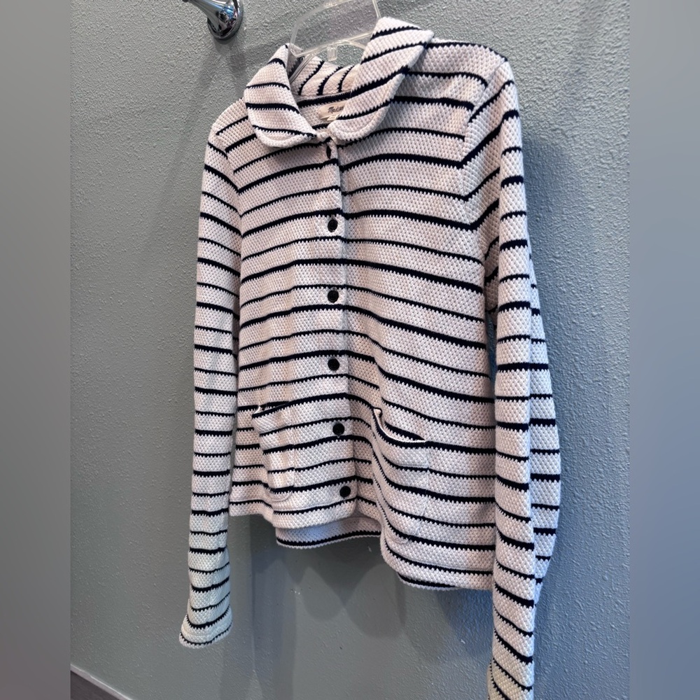 Madewell Striped Button-Up Sweater - Picture 5 of 5